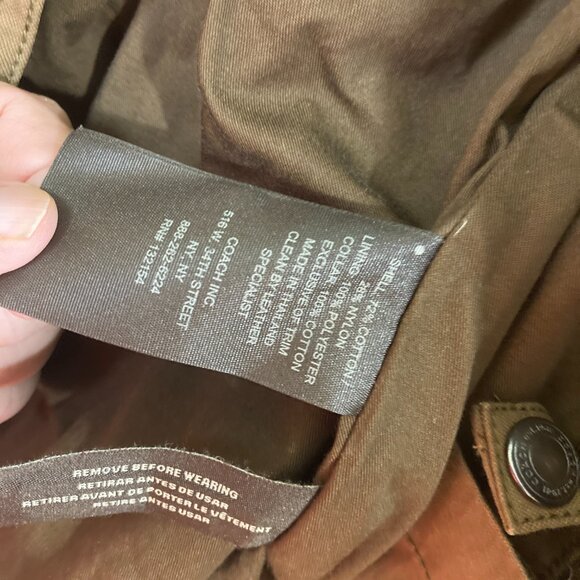 COACH Designer Men XXL Brown Lined Chore Barn Field Ranch Coat Jacket - Picture 5 of 7